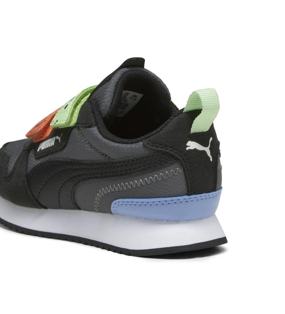 Tênis Puma R78 Mix Match V, Cinza Escuro, Multicolorido