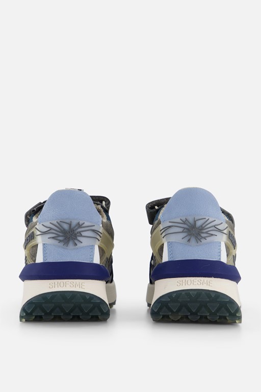 Barst! Velcro Sneakers blauw Leer