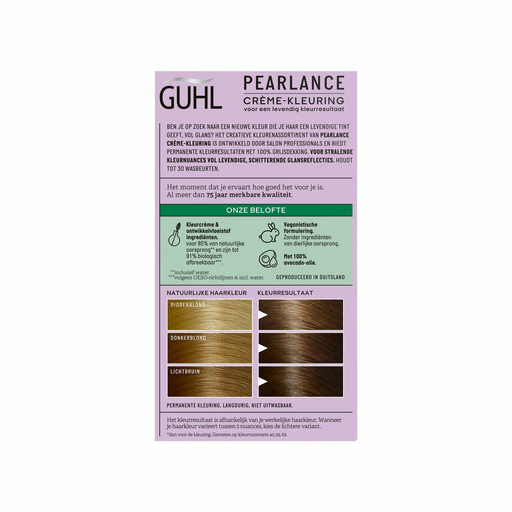 Guhl Pearlance Intensieve Crème-Haarkleuring 60 Donkerblond Almond