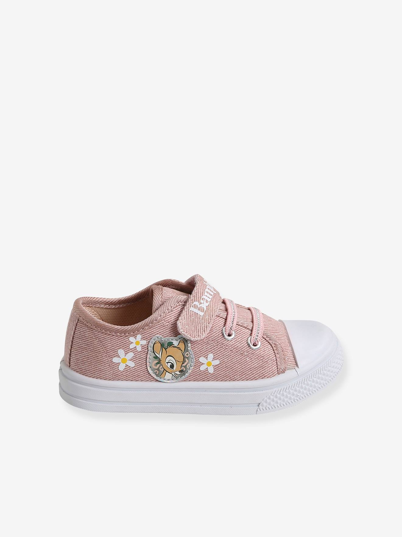 Tênis DS® Bambi, rosa médio, liso com estampas.