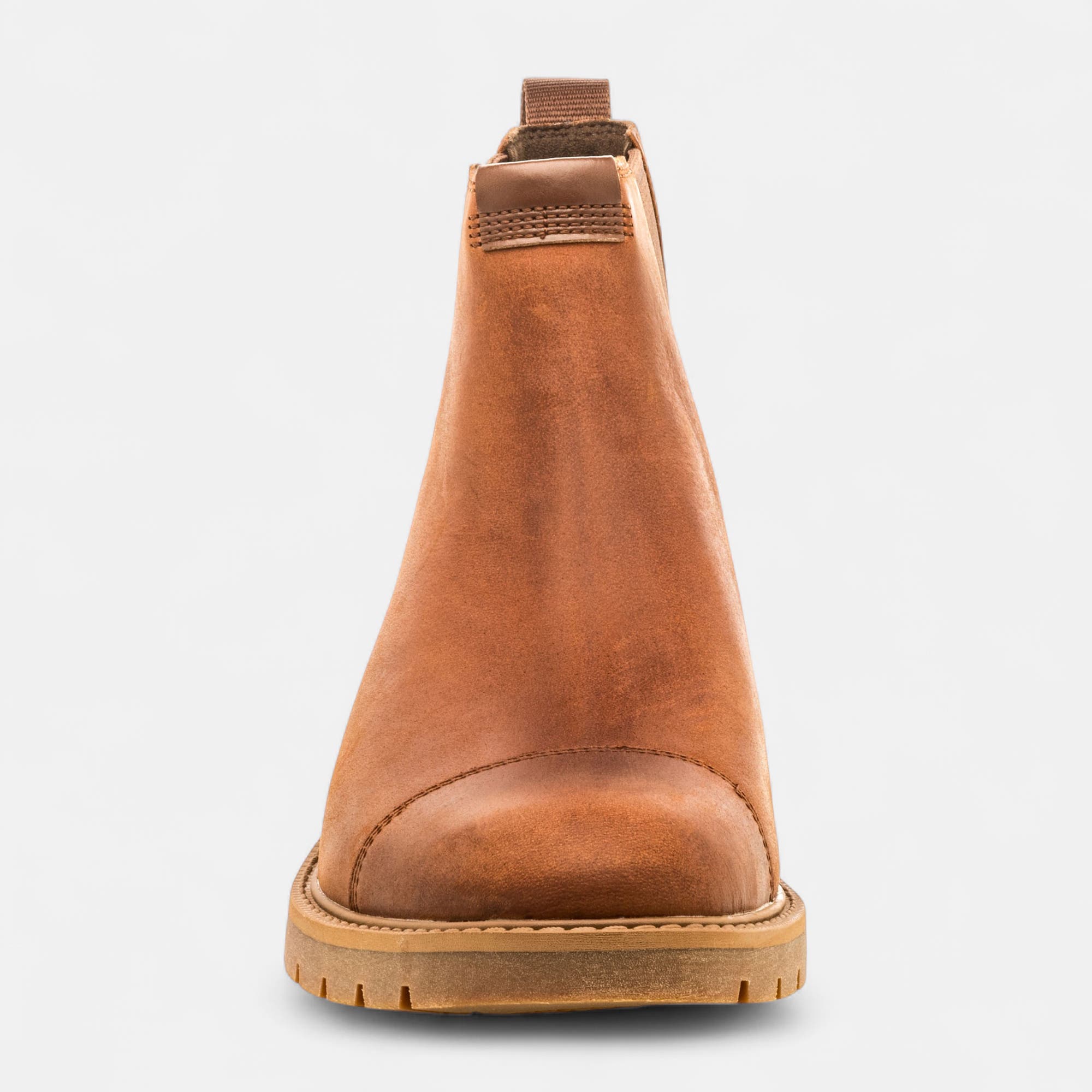 Boots chelsea Homme en cuir marron