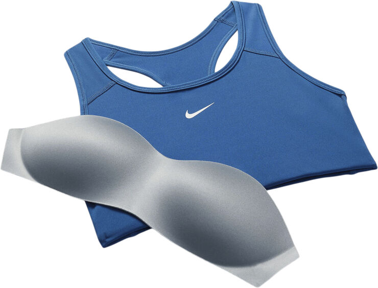 Nike Swoosh Medium Support Sports Bh Blå