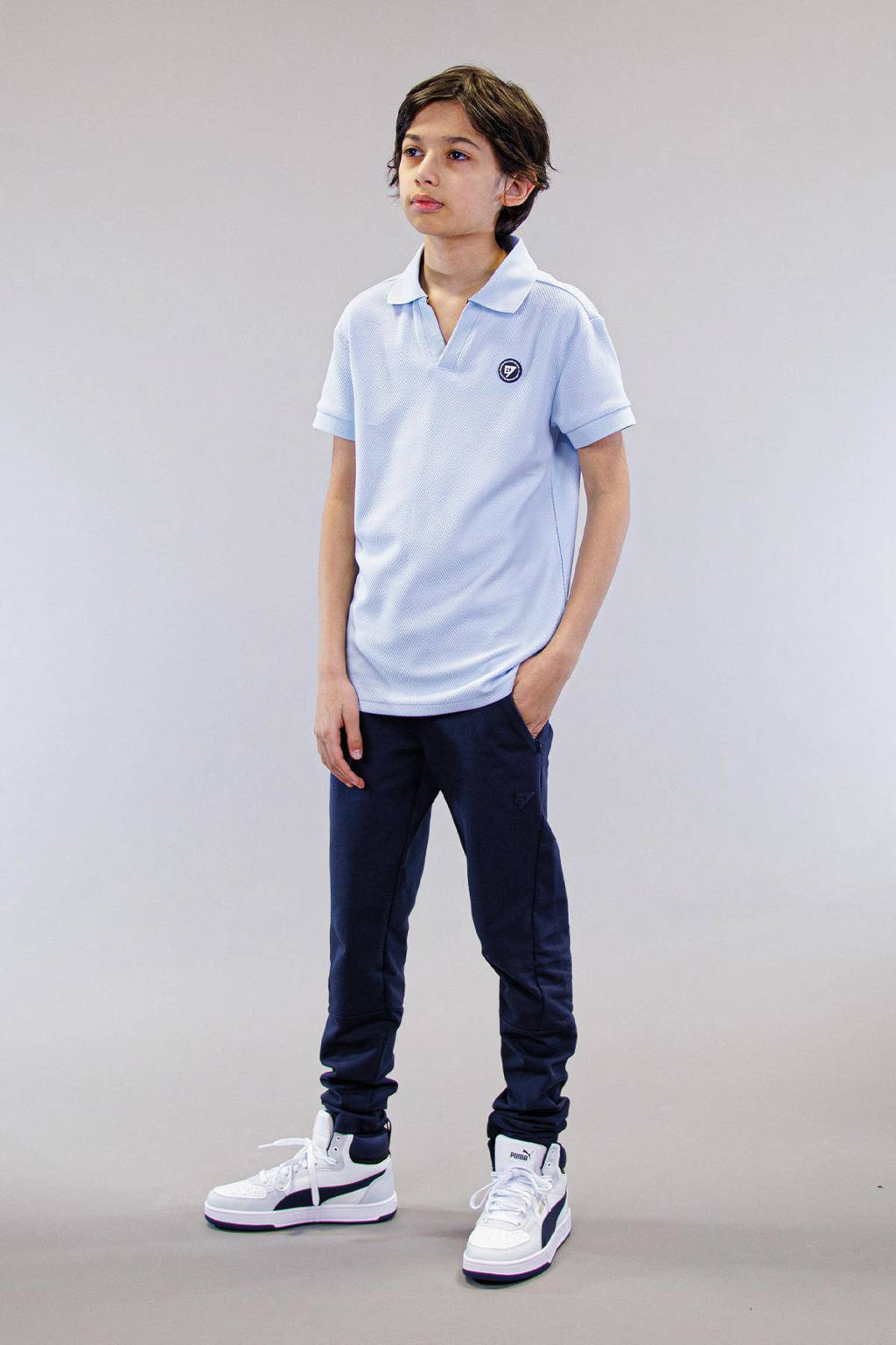 Bellaire polo zactblauw
