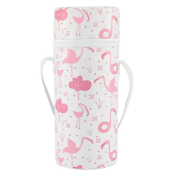 Kikkaboo Porta Biberão Térmico Rosa