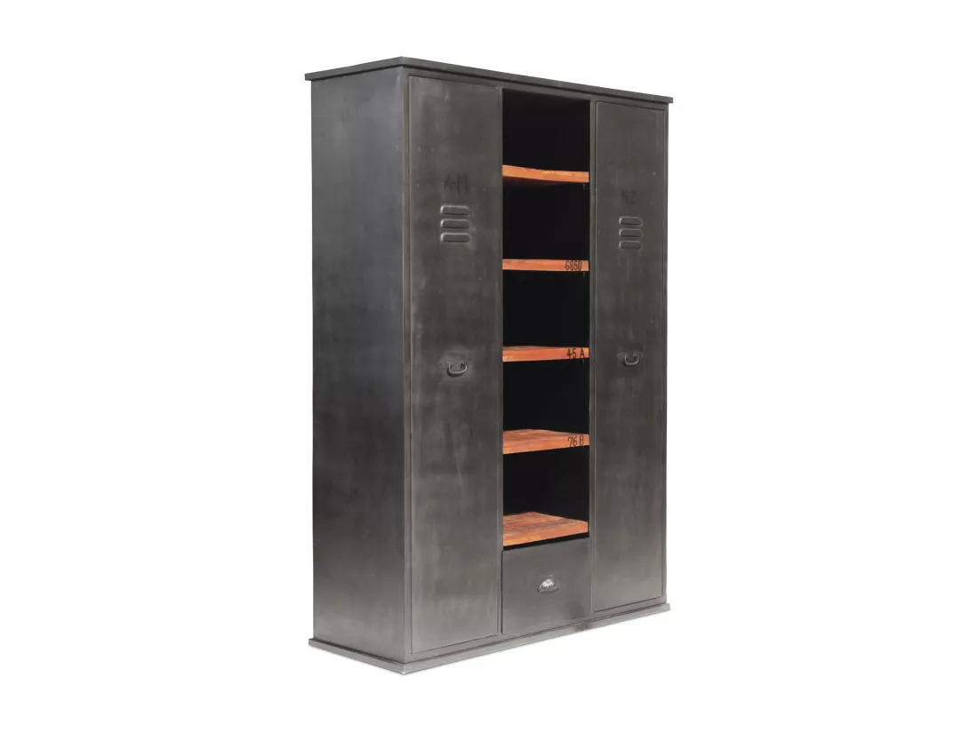 Armoire industriel métal Noir