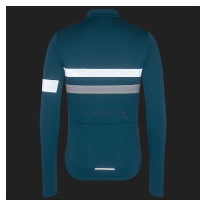 Maillot Manches Longues Rapha Brevet Bleu/Gris