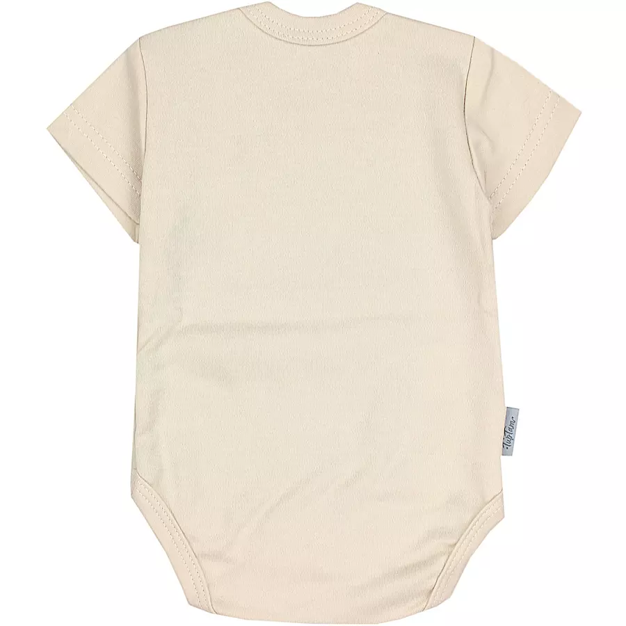TupTam Baby Kurzarm Body mit Aufdruck Spruch 5er Pack blaugrau