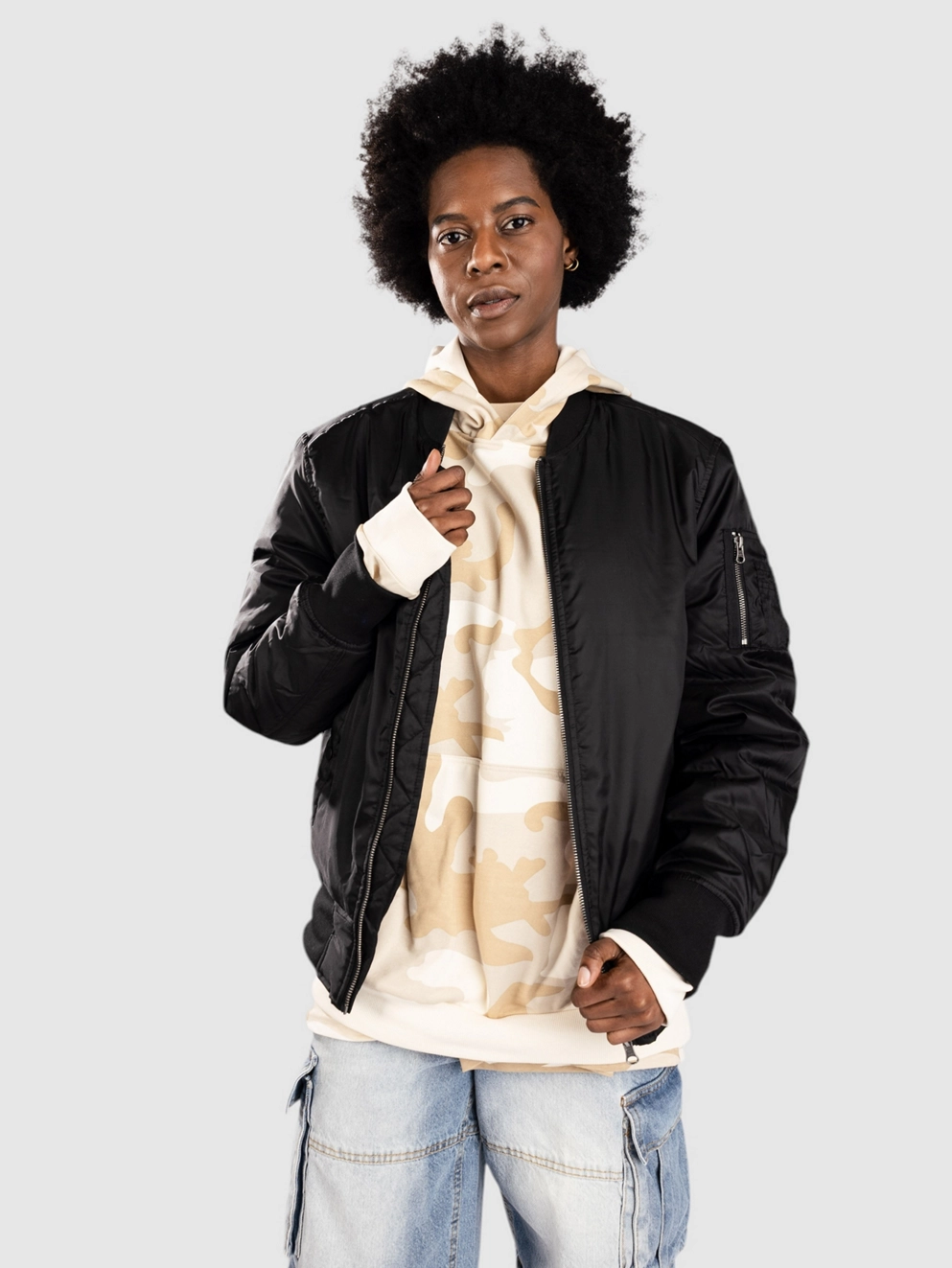 Urban Classics Basic Bomber Jacket black