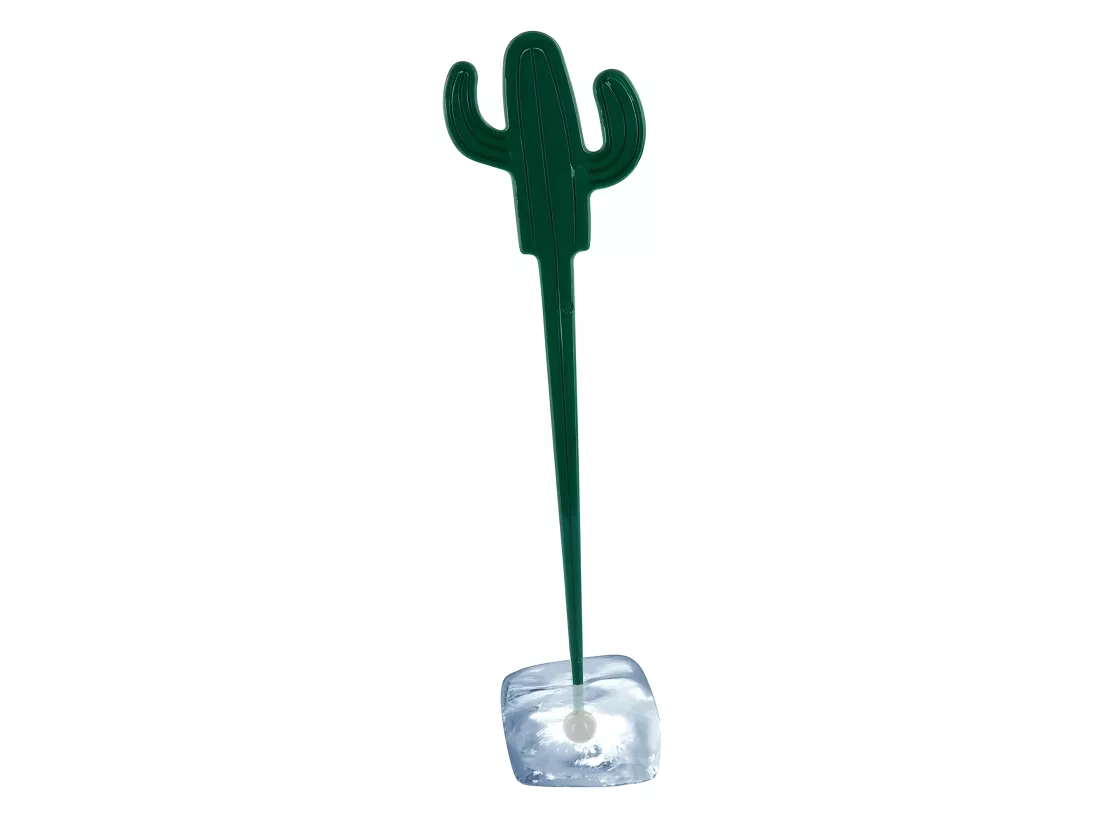 Moule à glaçons avec 4 agitateurs cactus