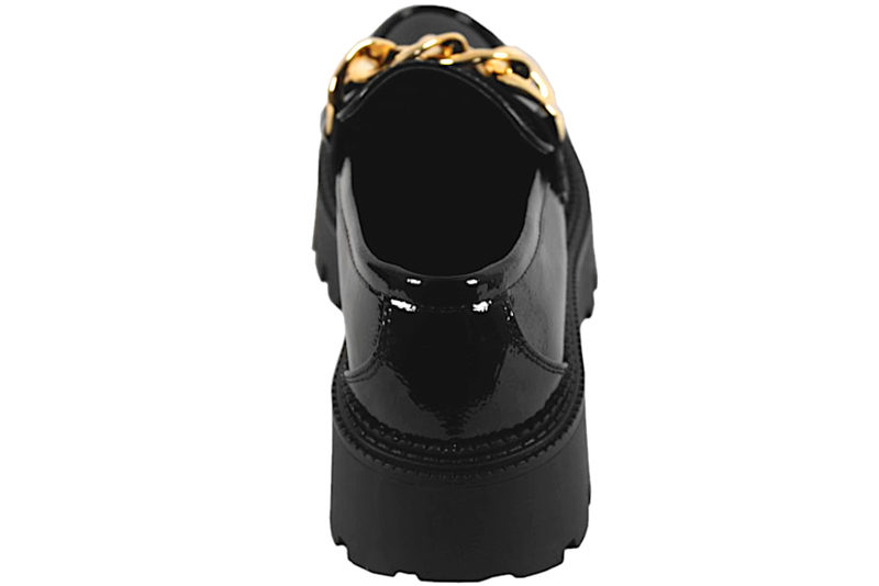 BLACK LOAFERS I SORT PU MED LAK LOOK