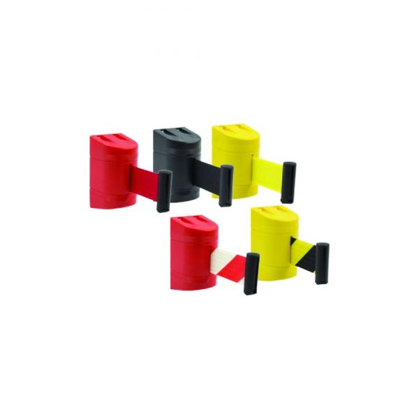 Barreira de Parede com Cinta Retrátil 2m 2000mm Amarelo e Preto - 09.09.011/003