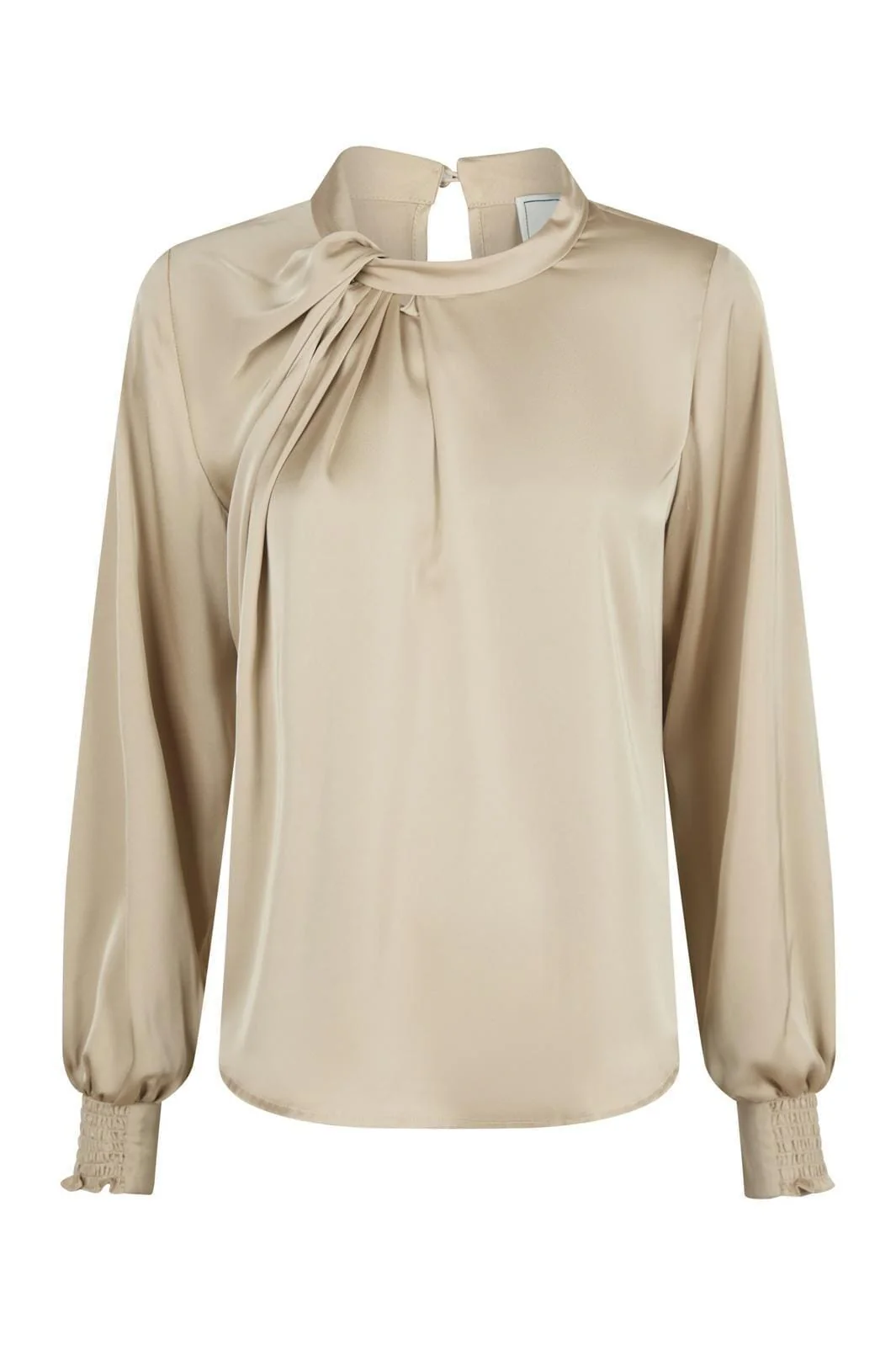 Neo Noir Fairy Drapy Satin Blouse