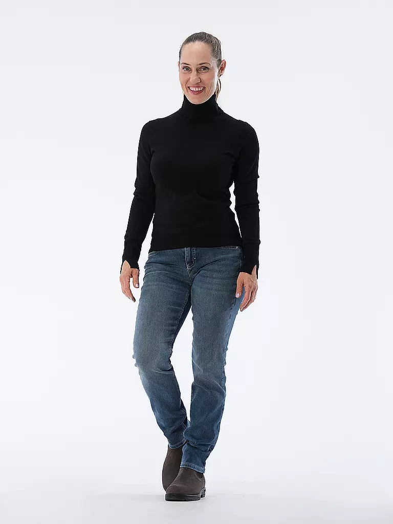 BOSS Rollkragenpullover FASECTA schwarz