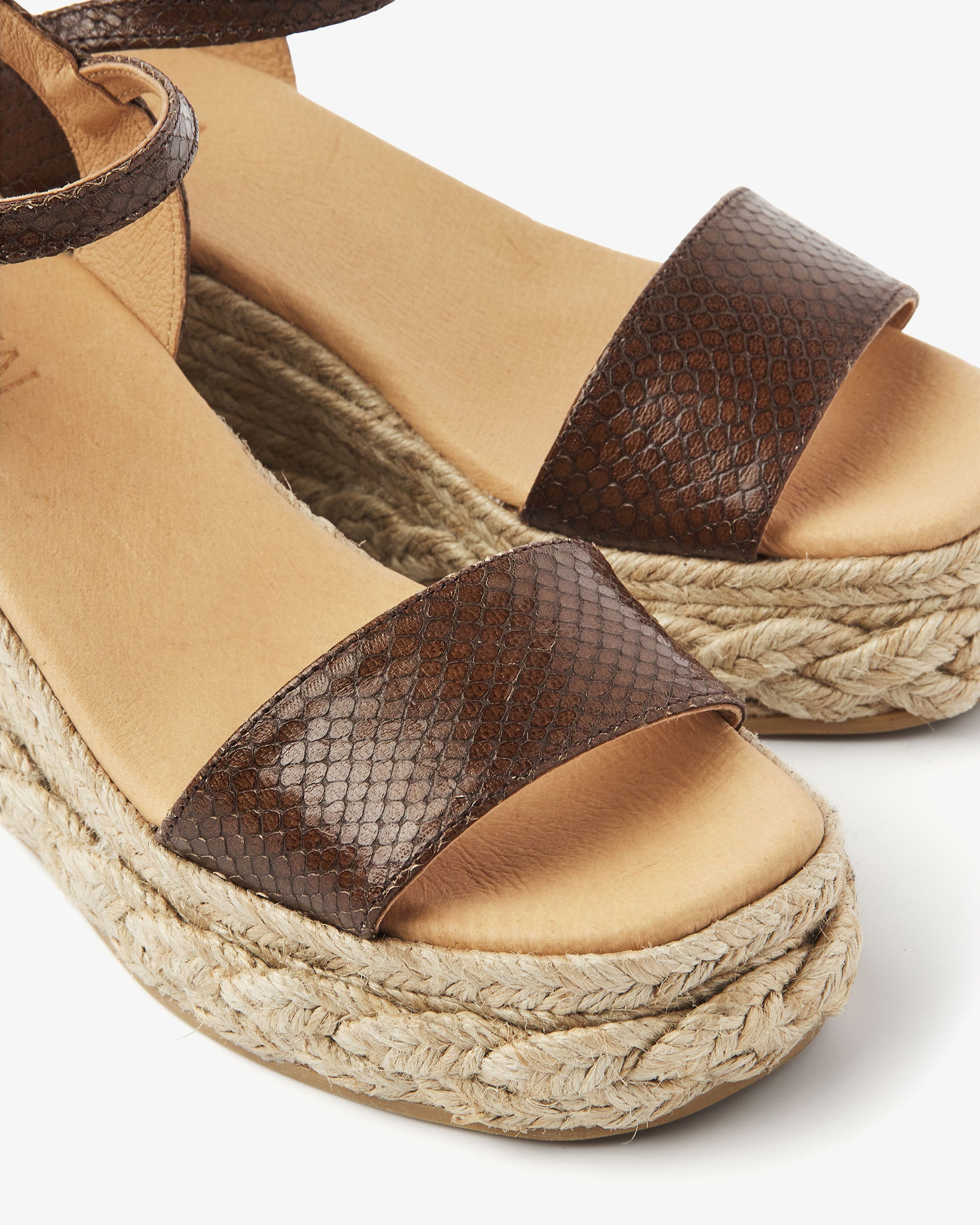VIA VAI bruine espadrilles Capri Neva
