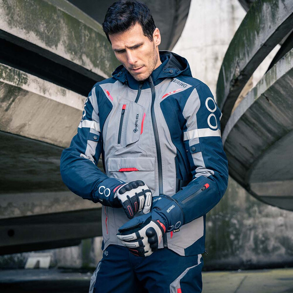 Bering - Gants Austral Gore-Tex® Navy / Gris / Rouge