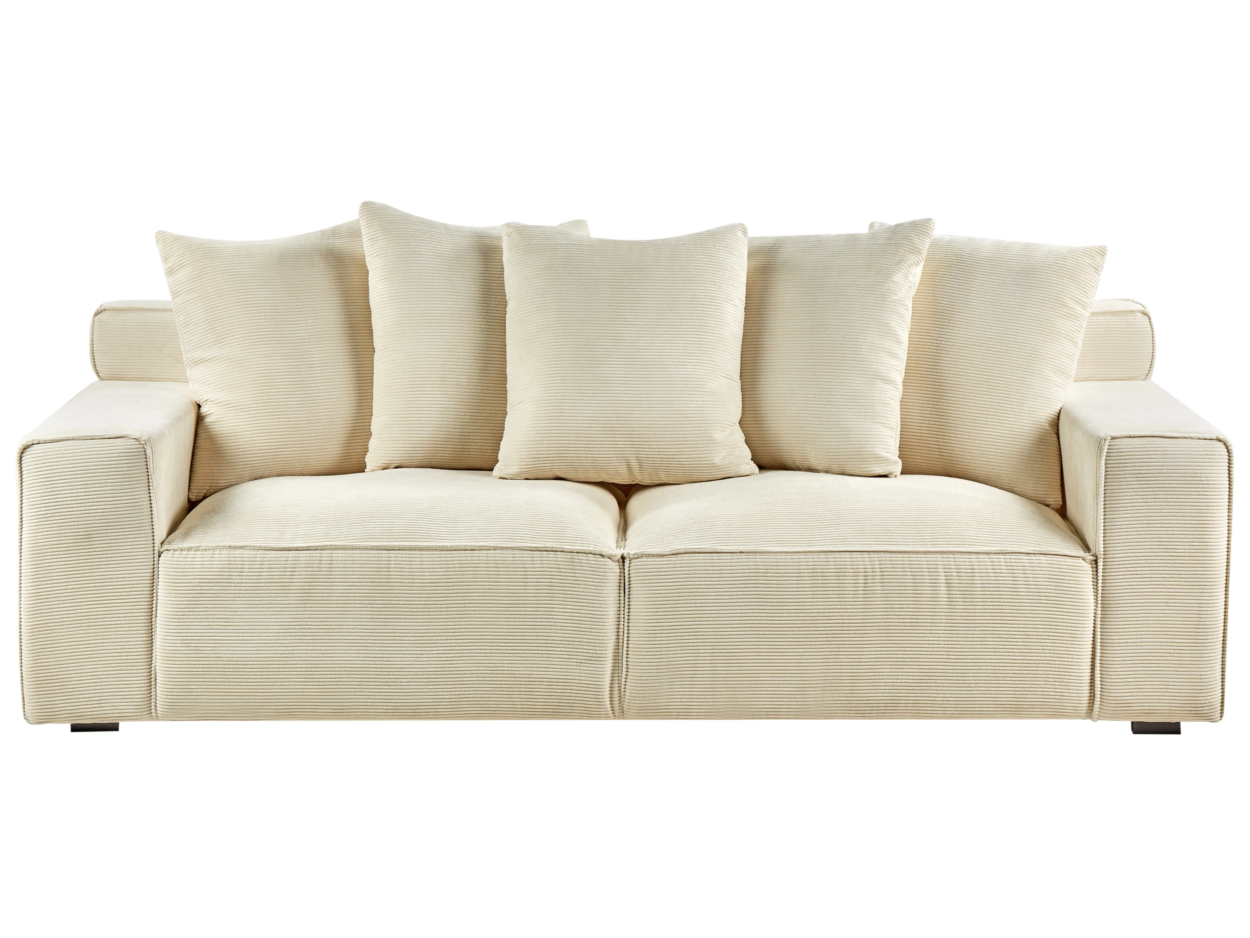 Bank 3-zits VISKAN Corduroy Lichtbeige