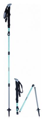 Paire de Bâtons de Randonnée Lacal Quick stick compact alu Bleu