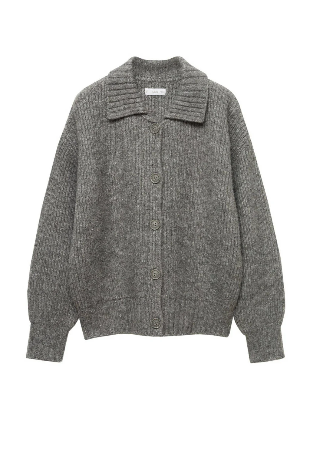 MANGO TEEN vest grijs gebreid