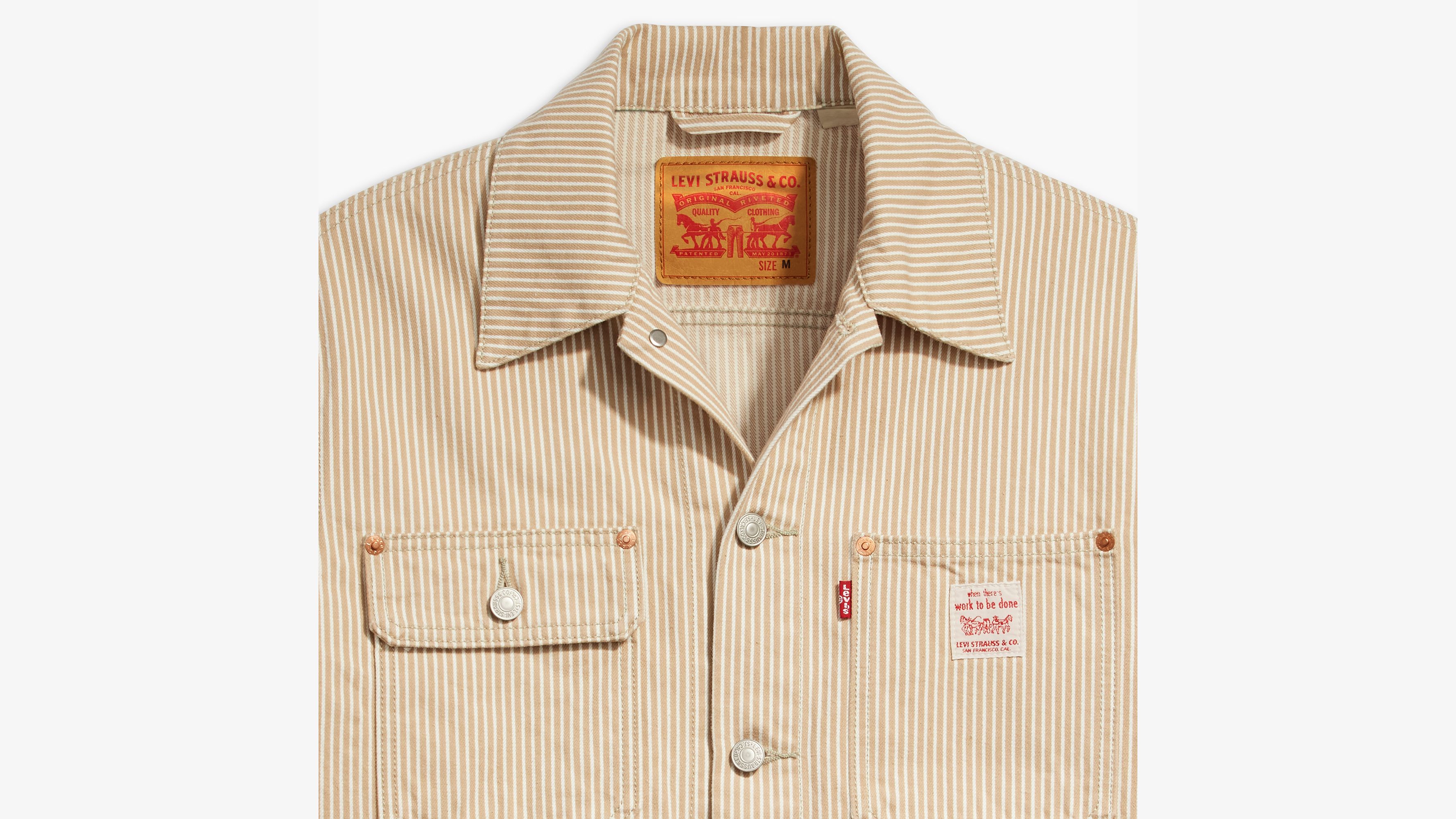 Veste Trucker Sunrise - Khaki Railroad - Beige
