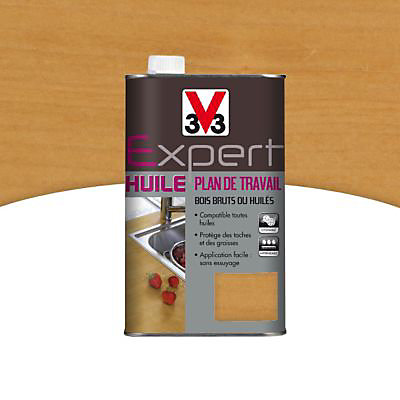 Huile plan de travail V33 Expert miel mat 0,5L