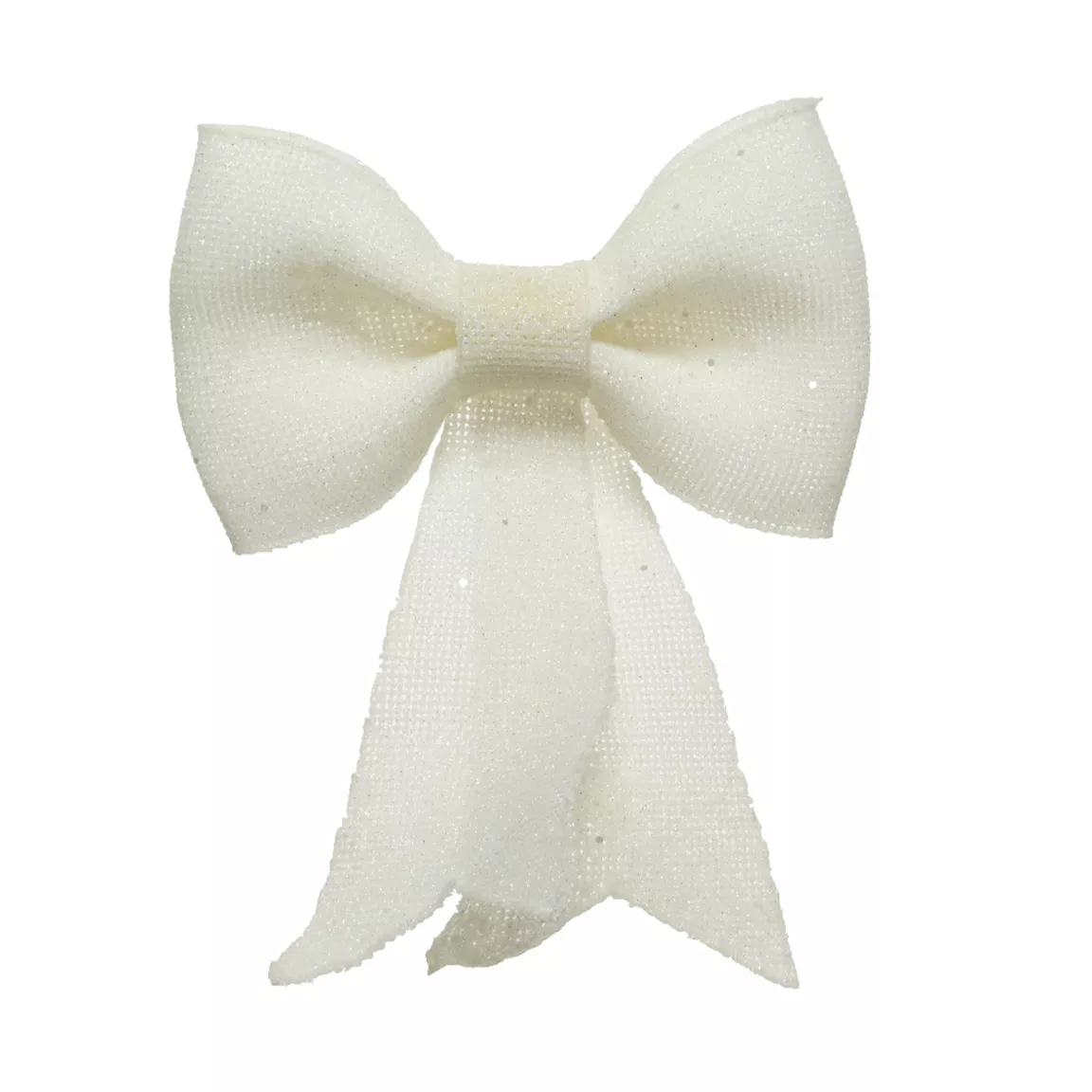 Grand nœud pailleté (H42 cm) Glasgow Blanc