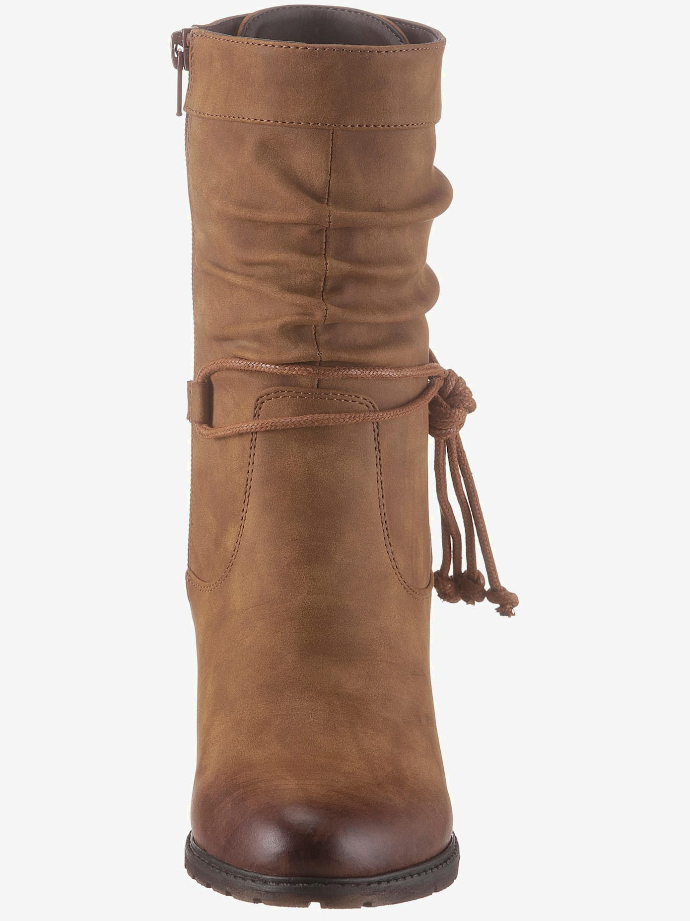 Bottines laçage et rubans décoratifs