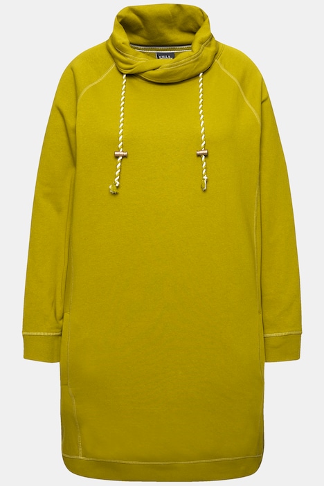 Sweatkleid, Stehkragen, Langarm, Taschen