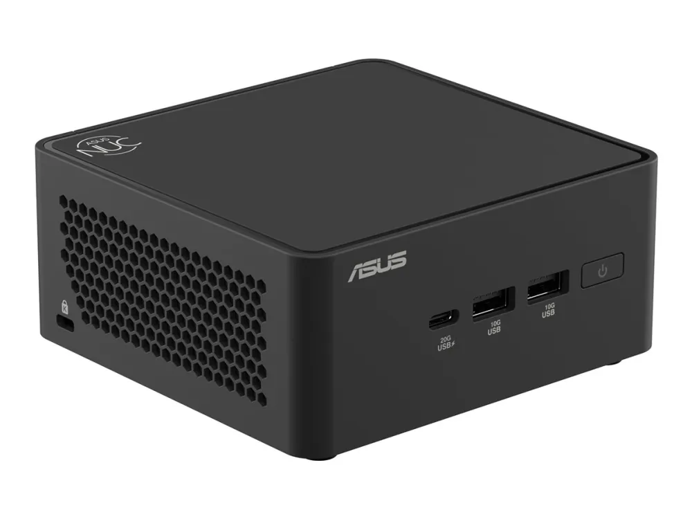 ASUS NUC 15 Pro Tall Kit RNUC15CRHC700002 - Barebone - mini PC 1 x Core Ultra 7 240H / op til 5.2 GHz - RAM 0 GB - Intel Graphics - IEEE 802.11ax (Wi-Fi 6), IEEE 802.11be (Wi-Fi 7), Bluetooth 5.4 - sort