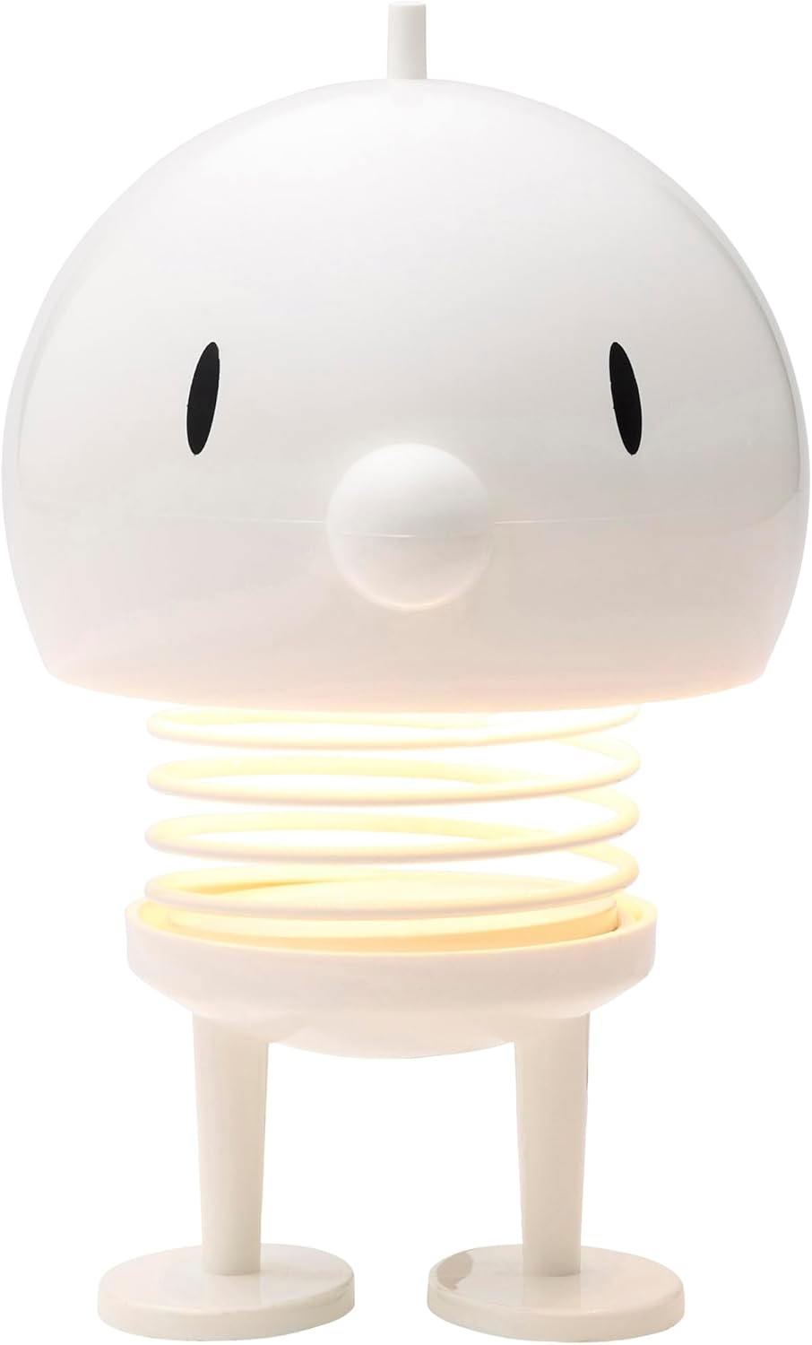 Hoptimist Lampe LED, Nachttischlampe Touch, Kabellose Lampe Tisch, Aufladbare & Dimmbar, Dänischem Design, 10 x 10 x 15 cm, L, Weiß