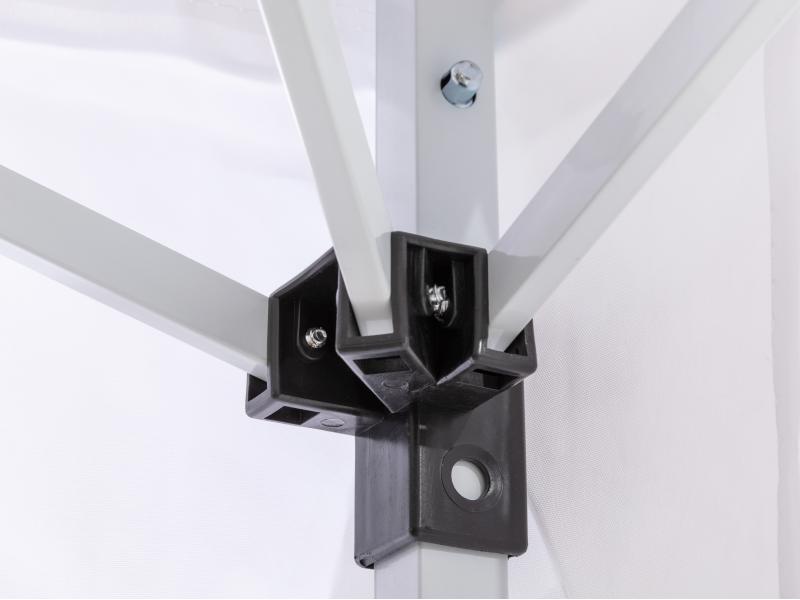 COCON Pavillon F00413, 3 x 3 m, faltbar, Weiss Schutz vor Sonneneinstrahlung und leichtem Nieselregen