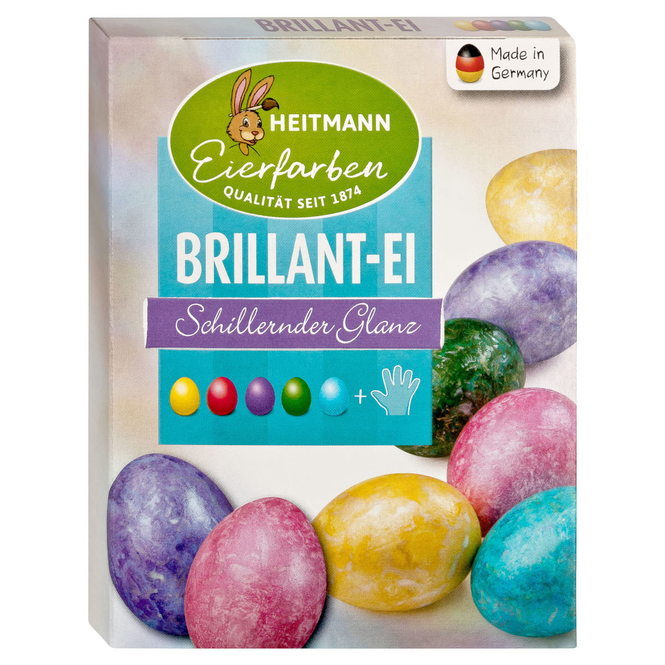 Eierfarben - Brillant-Ei - Schillernder Glanz - 5 Farben