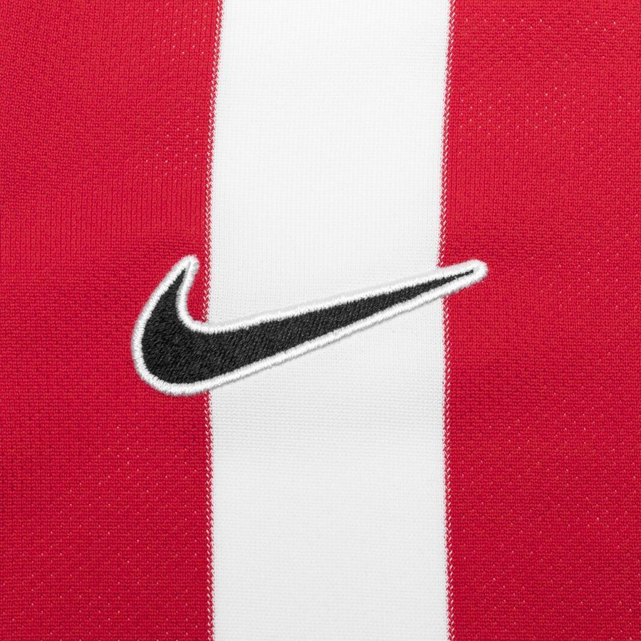 Nike Maillot Dri-FIT Striped Division IV - Blanc/Rouge/Noir Manches Longues Enfant
