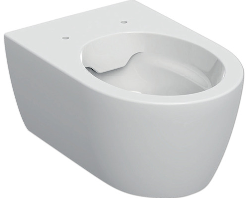GEBERIT iCon wandcloset, randloos, glanzend wit, zonder toiletzitting, 501661001