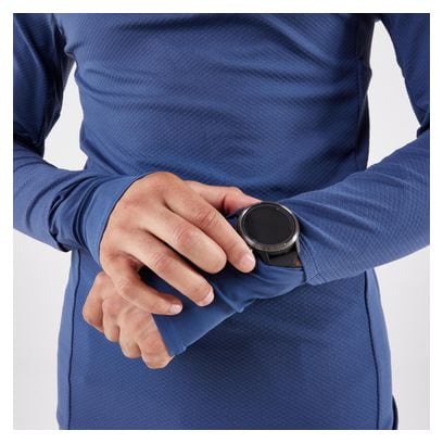 Maillot Manches Longues Kiprun 1/2 Zip Run 900 Warm Bleu