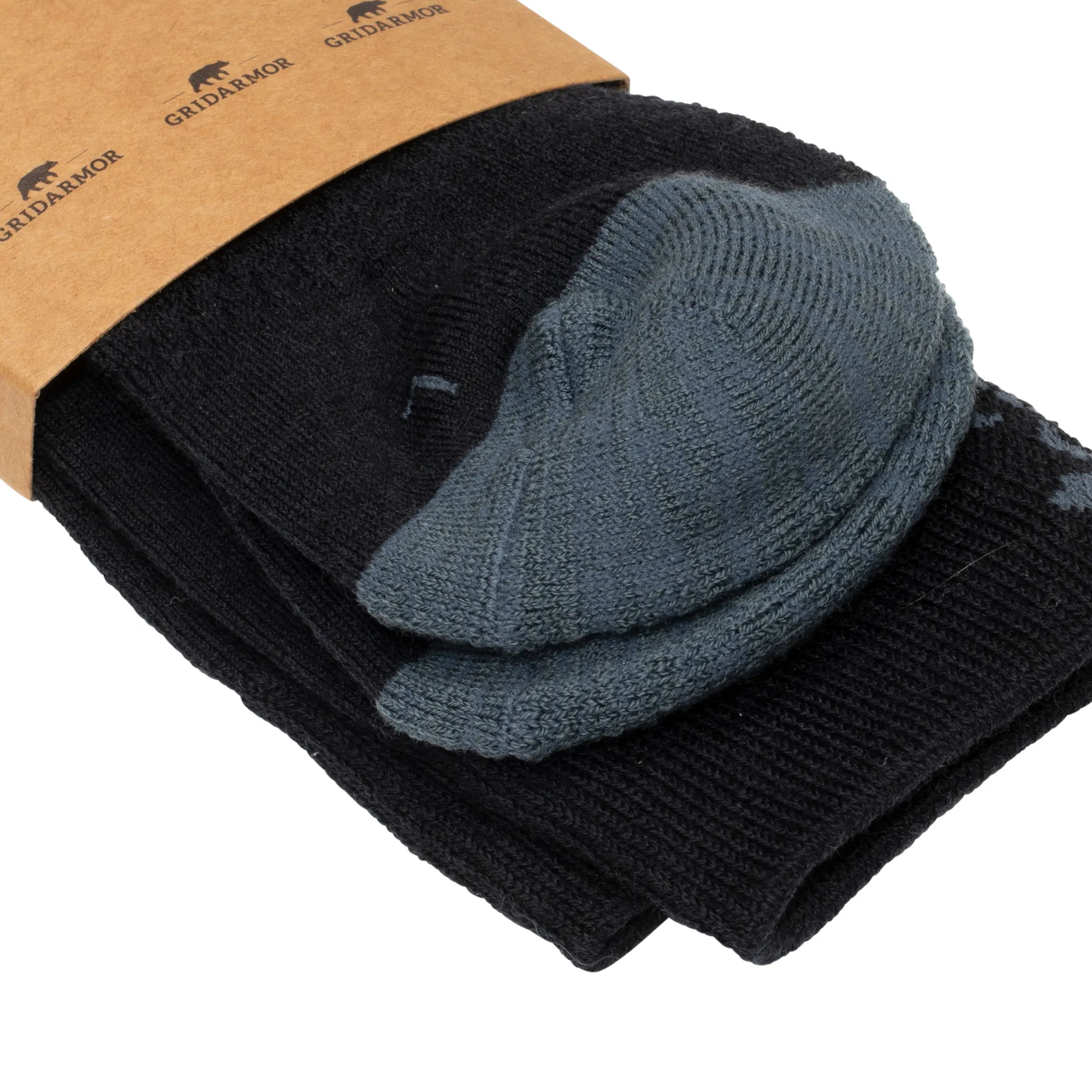 Gridarmor Alpin Merino Ski Sokk Black Beauty