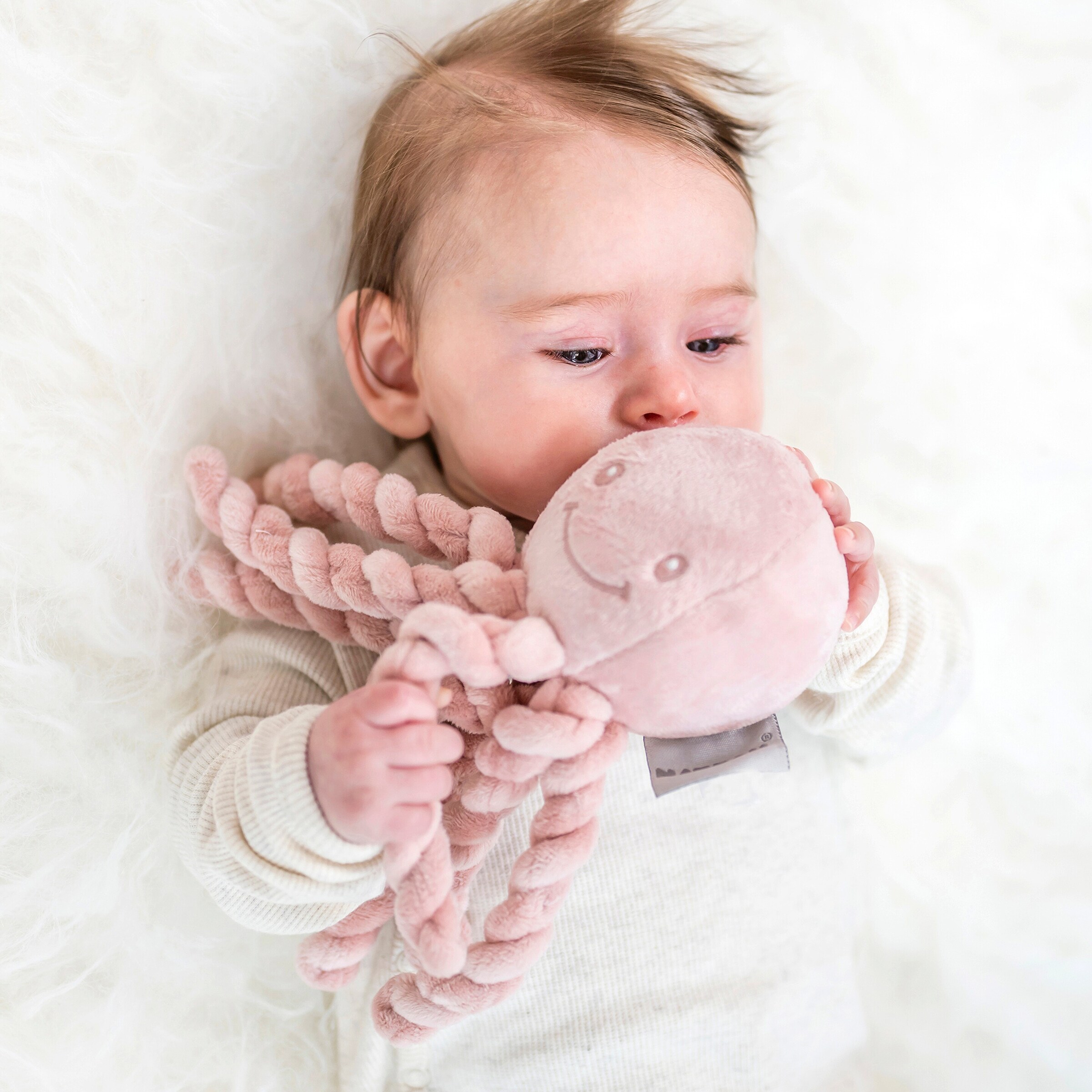 Nattou Kuscheltier Oktopus Lapidou rosa