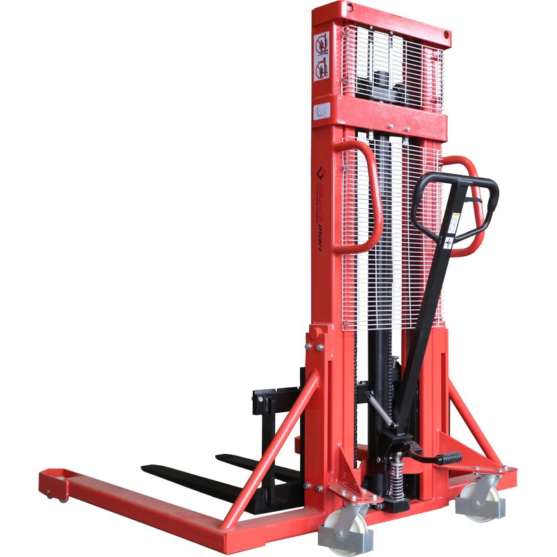 Gerbeur manuel longerons encadrants 1000 kg hauteur 2500 mm