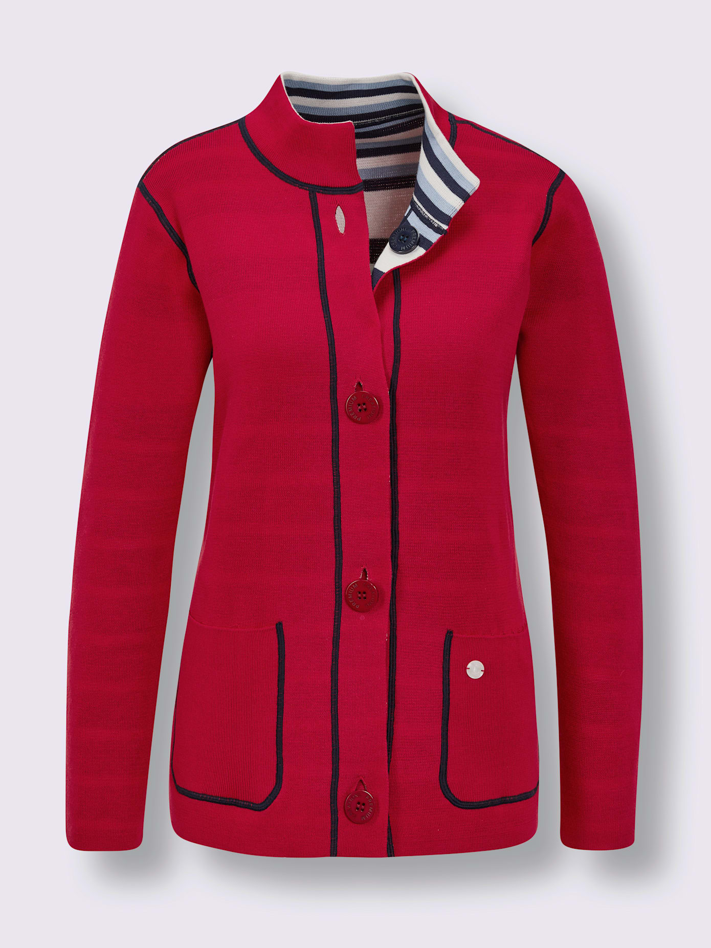 Veste en tricot, modal et coton mélange de modal doux