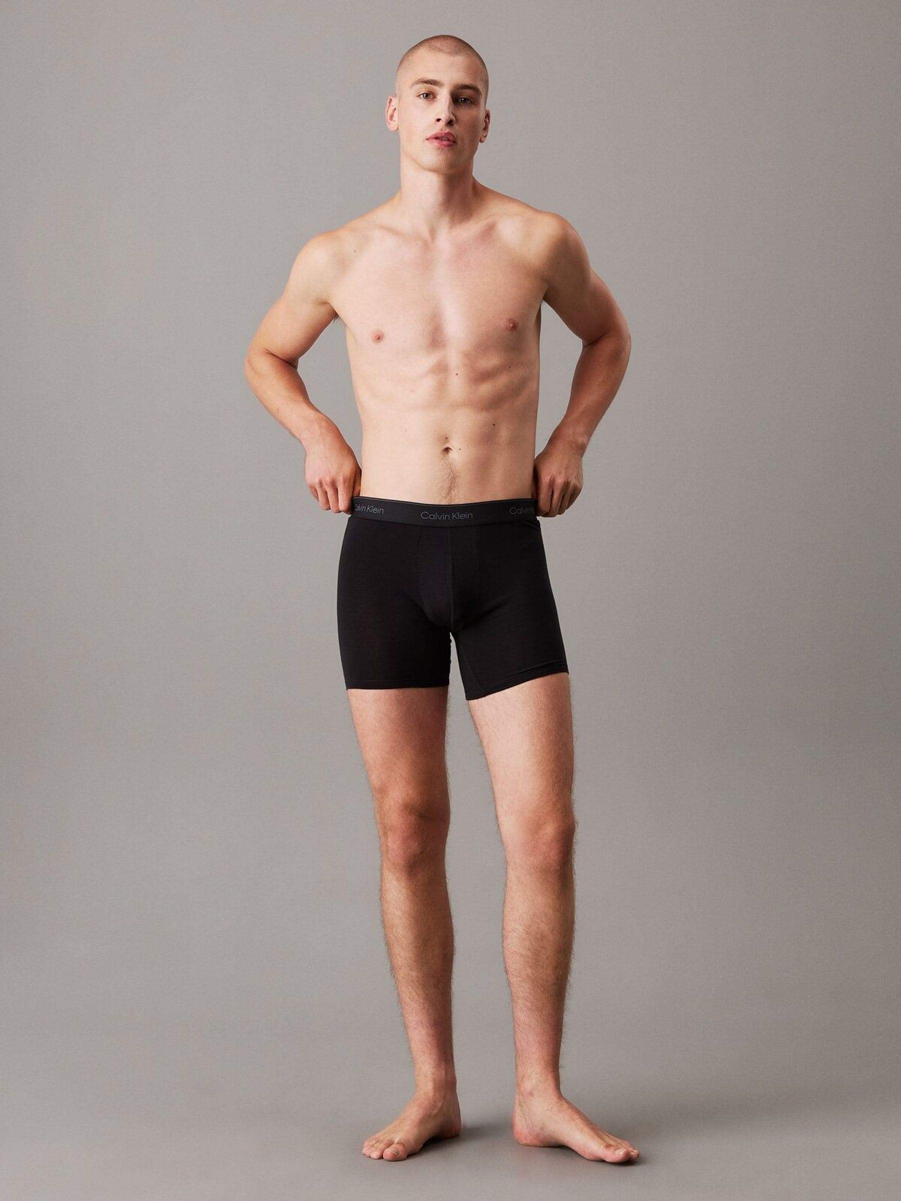 Zwart tonaal - Calvin Klein Icon Cotton Stretch 3 Pack Boxer Briefs