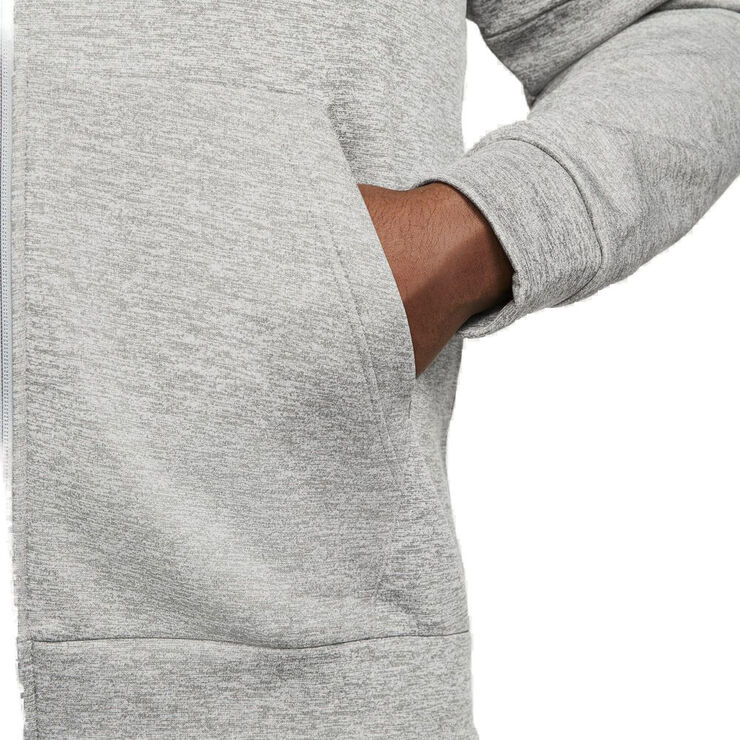 Nike Therma Fit Full Zip Fitness Haettetroje Grå