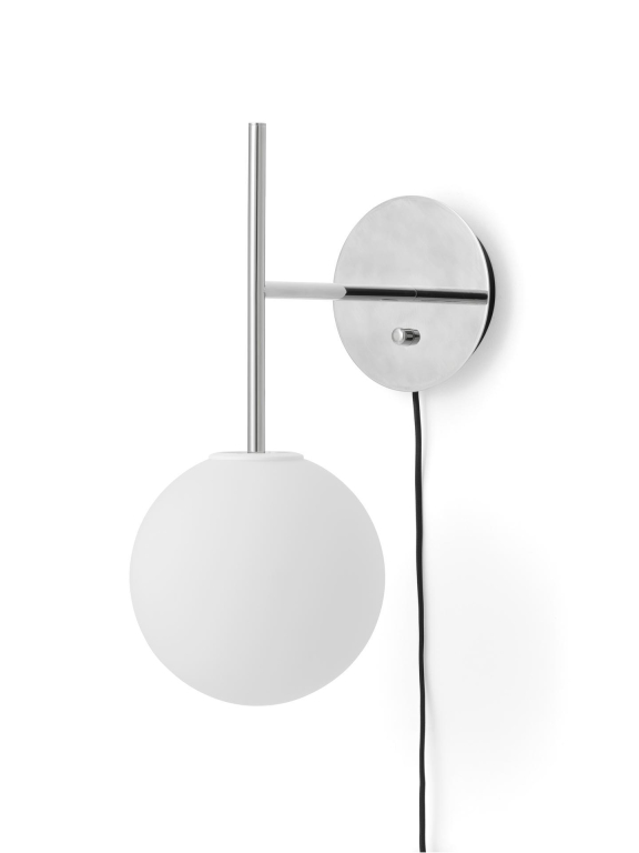 Audo Copenhagen TR Bulb Suspended wandlamp Polished Steel