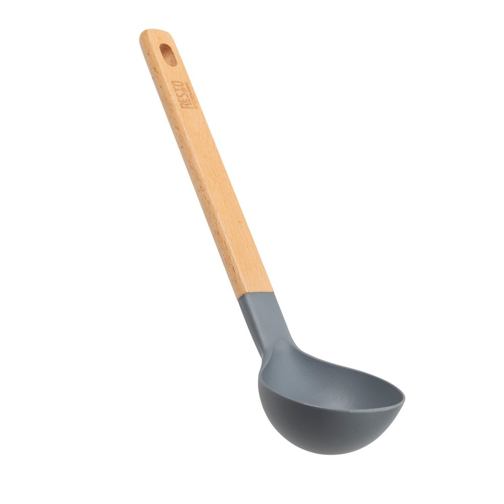 Subra Holz Soup Ladle Küchenhelfer Suppenlöffel Kochgeschirr Schöpfkelle (94201) - Braun / Grau