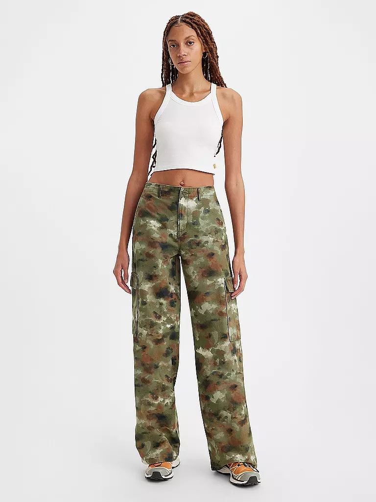 LEVI'S® Cargohose BAGGY olive
