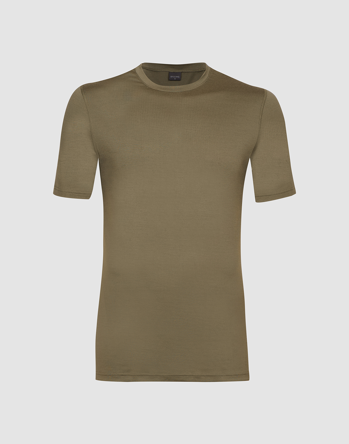 T-shirt van merinowol voor heren in Oranje