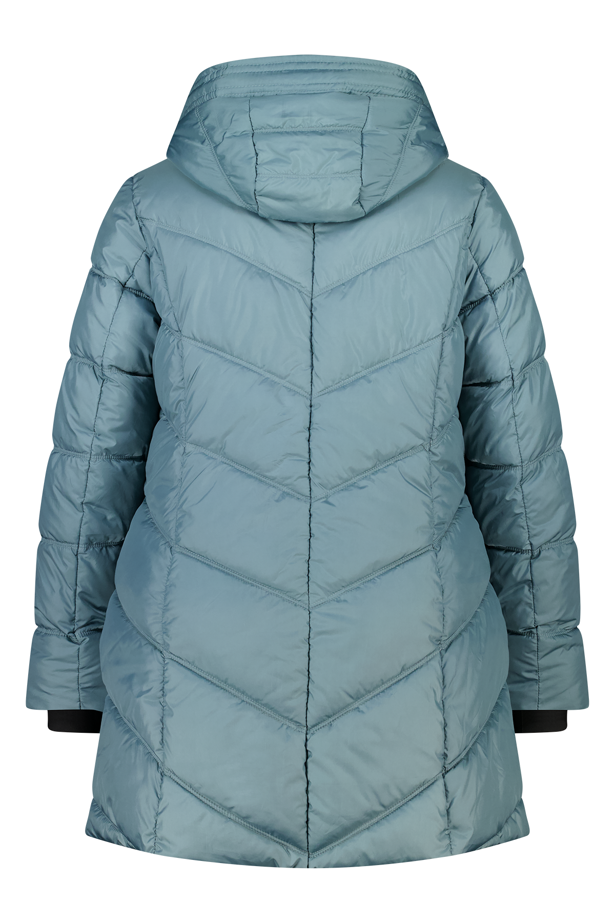 Jas met capuchon Hemels blauw