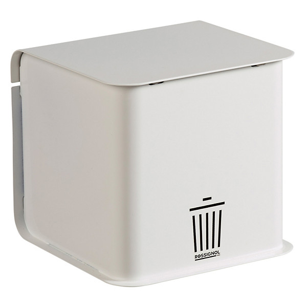 ROSSIGNOL Poubelle de bureau cuba - 1l - blanc signalisation