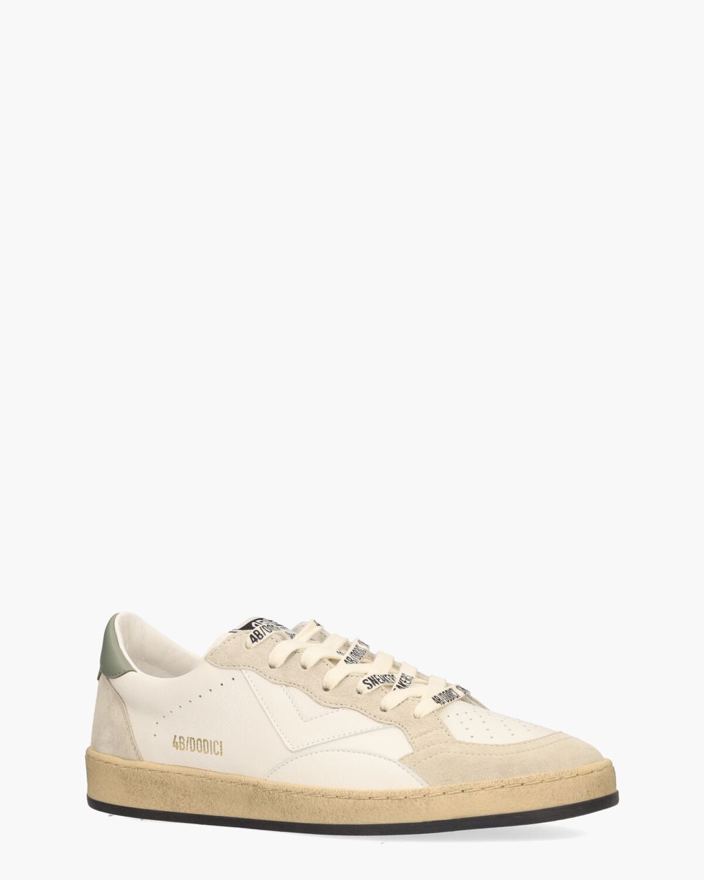 4B12 Play.New Wit/Beige Herensneakers