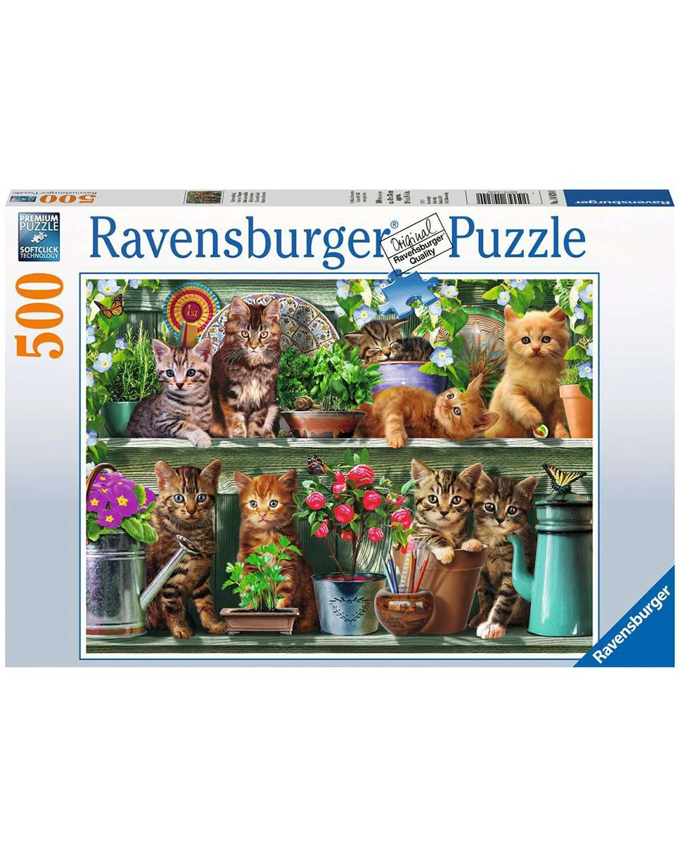 Puzzle KATZEN IM REGAL 500-teilig