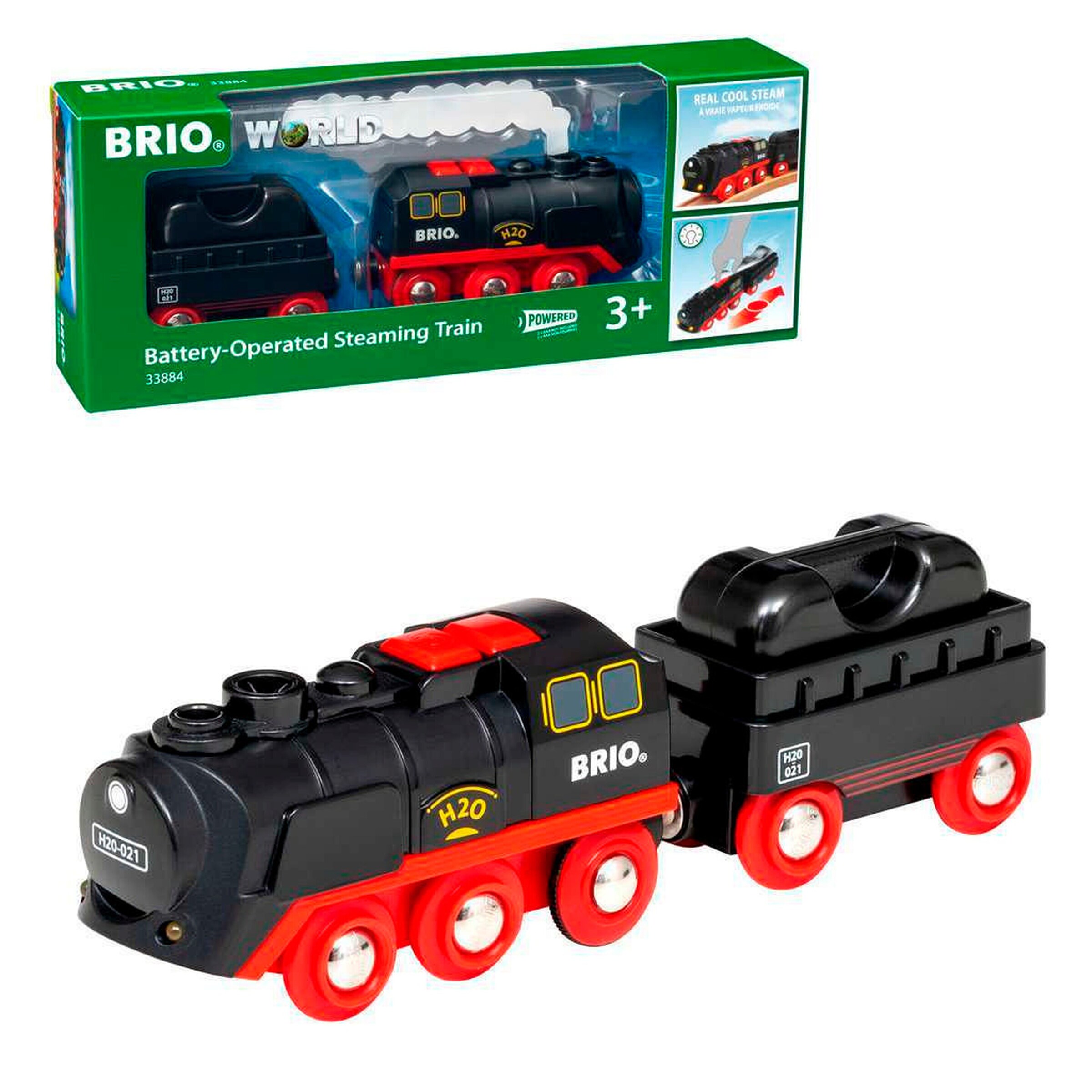 BRIO Batterie-Dampflok mit Wassertank