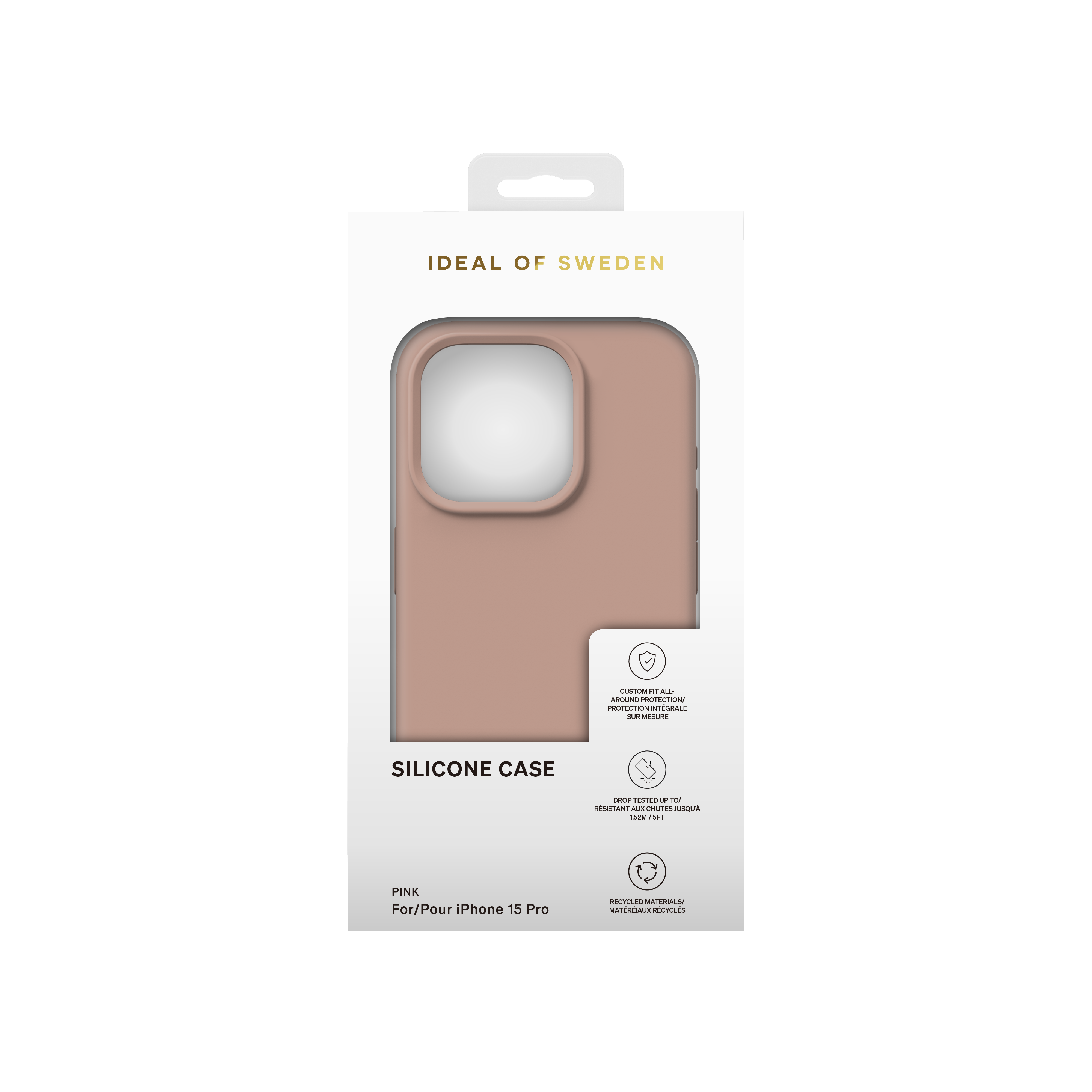 iPhone 15 Pro Silikon Hülle Case Recycled (IDSIC-I2361P-408) - Blush Pink